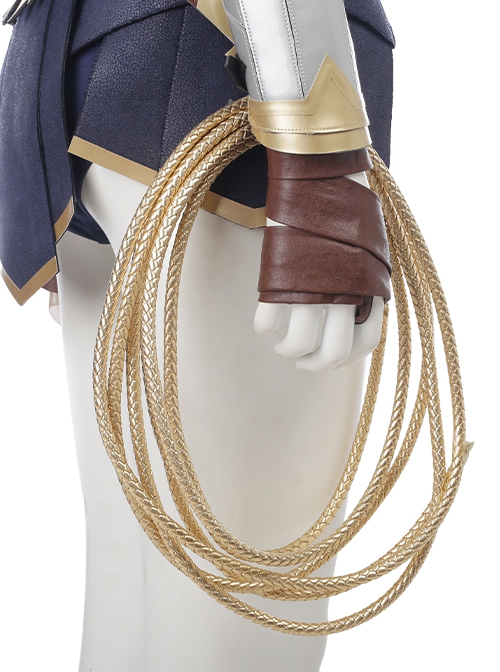 Justice League Halloween Cosplay Wonder Woman Diana Prince Upgraded Version Accessories Back Straps Components And Arm Guard With Rope