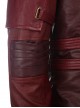 Guardians Of The Galaxy Vol 2 Halloween Cosplay Star-Lord Peter Jason Quill Costume Red Short Jacket Full Set