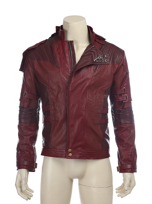 Guardians Of The Galaxy Vol 2 Halloween Cosplay Star-Lord Peter Jason Quill Red Short Jacket Version Costume Jacket