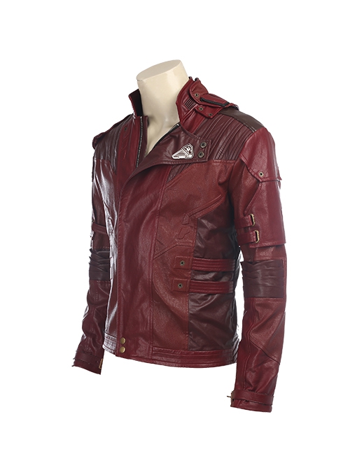 Guardians Of The Galaxy Vol 2 Halloween Cosplay Star-Lord Peter Jason Quill Red Short Jacket Version Costume Jacket