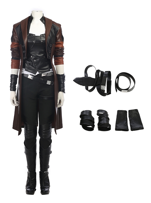 Guardians Of The Galaxy Vol 2 Halloween Cosplay Gamora Battle Suit Accessories Glove And Wrist Guards And Belt Components