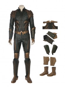 Justice League Halloween Cosplay Aquaman Arthur Curry Battle Suit Costume Full Set