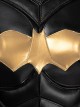 Game Batman Arkham Knight Halloween Cosplay Batgirl Black-golden Costume Full Set