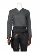 Rogue One A Star Wars Story Halloween Cosplay Jyn Erso Costume Gray Long Sleeve Bottoming Shirt