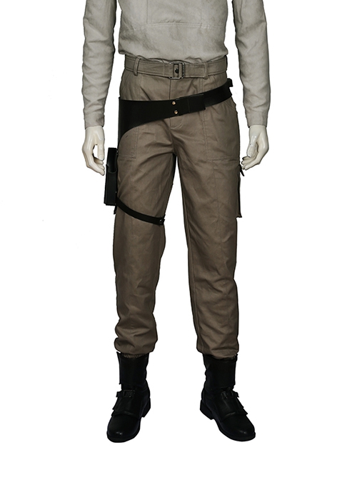 Rogue One A Star Wars Story Halloween Cosplay Cassian Andor Costume Brown Trousers