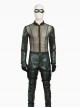 Arrow Season 5 Halloween Cosplay Oliver Queen Costume Green Leather Clothing Full Set Without Boots