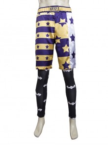 Suicide Squad Halloween Cosplay The Joker Costume Shorts And Leggings