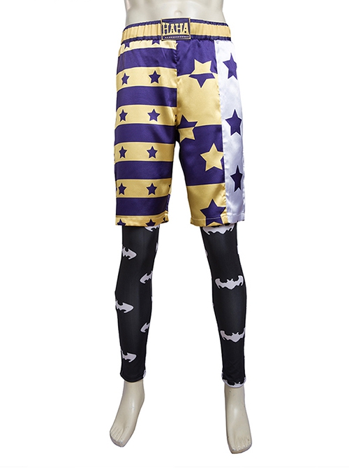 Suicide Squad Halloween Cosplay The Joker Costume Shorts And Leggings