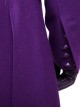 Batman The Dark Knight Halloween Cosplay The Joker Costume Purple Woolen Long Coat Set