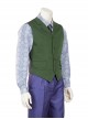 Batman The Dark Knight Halloween Cosplay The Joker Costume Front Green Back Gray Vest