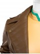 X-Men Halloween Cosplay Rogue Anna Marie Costume Brown Short Jacket