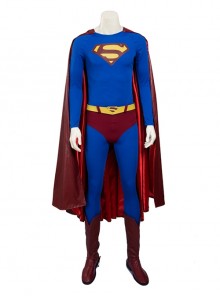 Superman Returns Halloween Cosplay Clark Kent Costume Bodysuit Full Set