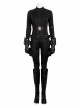 Captain America Civil War Halloween Cosplay Black Widow Costume Black Bodysuit