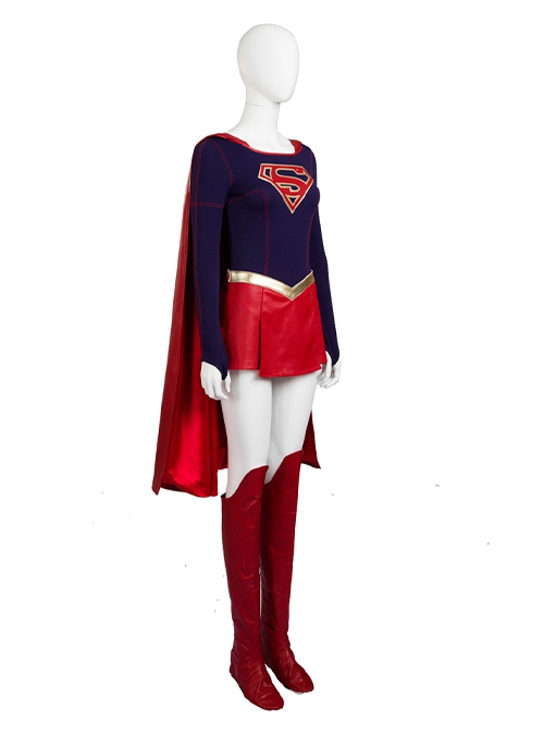 Supergirl Halloween Cosplay Kara Zor-El Costume Full Set