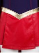 Supergirl Halloween Cosplay Kara Zor-El Costume Red Short Skirt