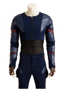 Captain America Civil War Halloween Cosplay Captain America Upgraded Version Costume Base Top