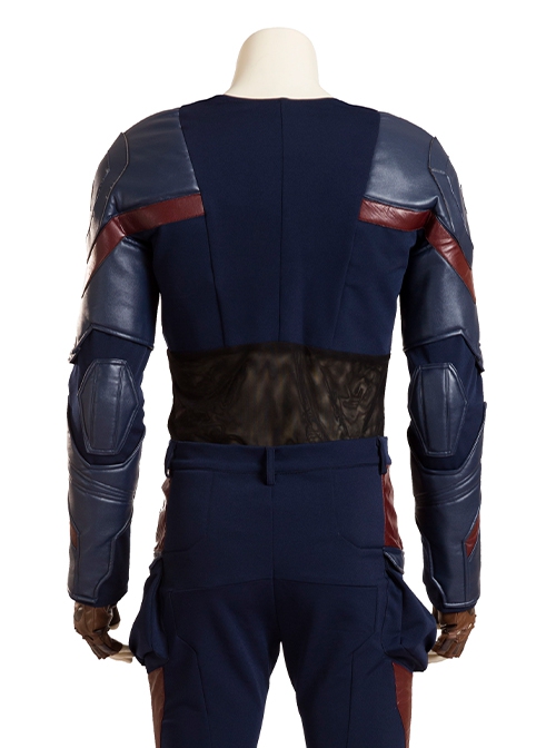 Captain America Civil War Halloween Cosplay Captain America Upgraded Version Costume Base Top