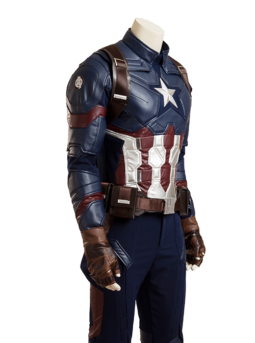 Captain America Civil War Halloween Cosplay Captain America Upgraded Version Costume Vest