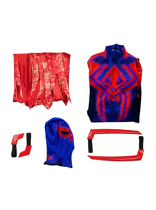 Spider-Man Across The Spider-Verse Halloween Cosplay Spider-Man 2099 Cloak Version Costume Bodysuit Full Set