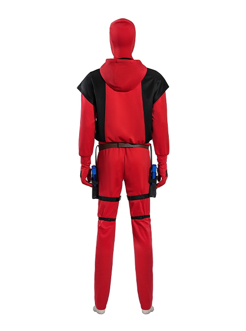 Movie Deadpool & Wolverine Halloween Cosplay Deadpool Aldult Hoodie Costume Set Without Helmet And Shoes