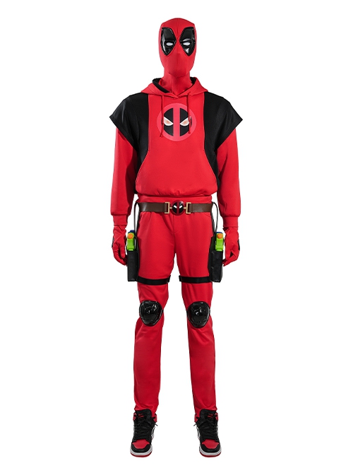 Movie Deadpool & Wolverine Halloween Cosplay Deadpool aldult Hoodie Accessories Shoes