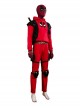 Movie Deadpool & Wolverine Halloween Cosplay Deadpool Teenager Hoodie Costume Set Without Shoes