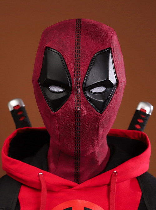 Movie Deadpool & Wolverine Halloween Cosplay Deadpool Teenager Hoodie Costume Set Without Shoes