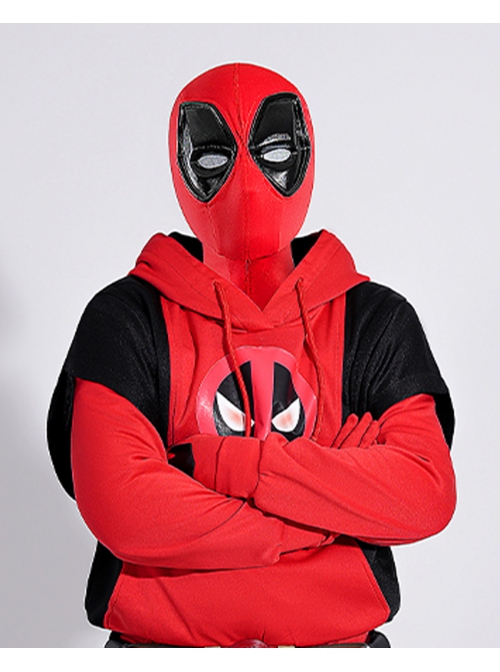 Movie Deadpool & Wolverine Halloween Cosplay Deadpool Children Hoodie Accessories Helmet