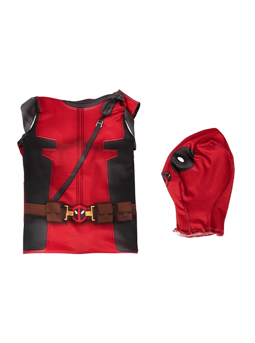 Movie Deadpool & Wolverine Halloween Cosplay Baby Deadpool Children Bodysuit Costume Set