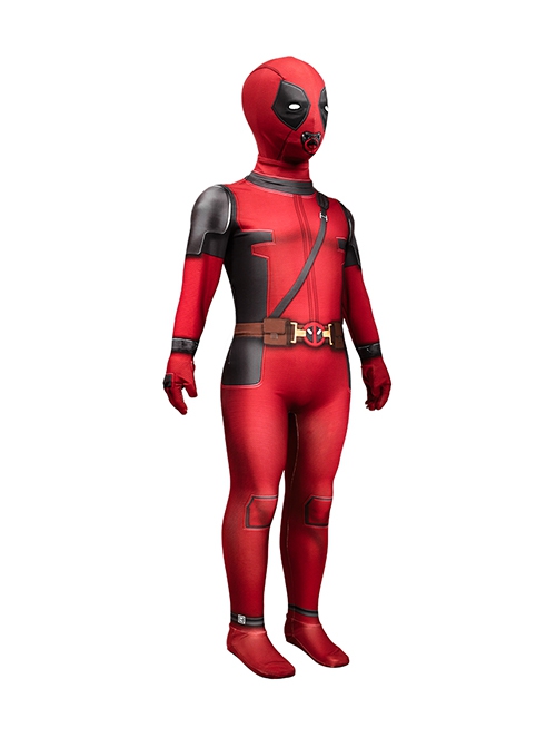 Movie Deadpool & Wolverine Halloween Cosplay Baby Deadpool Children Bodysuit Costume Set