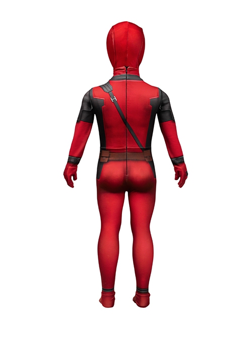 Movie Deadpool & Wolverine Halloween Cosplay Baby Deadpool Children Bodysuit Costume Set