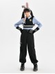 Zootopia Rabbit Officer Uniform Judy Blue Fall Winter Leisure Kawaii Fashion Shirt Vest Pants Set