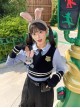 Zootopia Rabbit Officer Uniform Judy Blue Fall Winter Leisure Kawaii Fashion Shirt Vest Pants Set