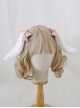 Cute Girl Versatile Daily Bowknot Fluffy Lop Rabbit Sweet Lolita Side Clip Headdress