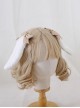 Cute Girl Versatile Daily Bowknot Fluffy Lop Rabbit Sweet Lolita Side Clip Headdress