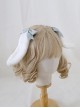 Cute Girl Versatile Daily Bowknot Fluffy Lop Rabbit Sweet Lolita Side Clip Headdress