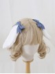 Cute Girl Versatile Daily Bowknot Fluffy Lop Rabbit Sweet Lolita Side Clip Headdress