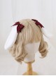 Cute Girl Versatile Daily Bowknot Fluffy Lop Rabbit Sweet Lolita Side Clip Headdress