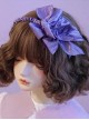 Fairy Tale Style Cute Wine Textured Pleats Side Bowknot Sweet Lolita Headband