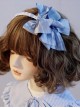 Fairy Tale Style Cute Wine Textured Pleats Side Bowknot Sweet Lolita Headband