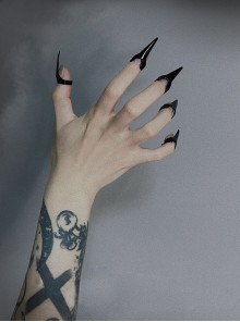 Devil Fingertips Dark Halloween Cool Open Ring Gothic Punk Y2K Cat Paw Decoration Nail Armors