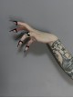 Devil Fingertips Dark Halloween Cool Open Ring Gothic Punk Y2K Cat Paw Decoration Nail Armors