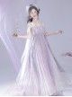 Mermaid Butterfly Series Chinese Elements Han Elements Light Purple Beautiful Elegant Classic Lolita Suspender Long Dress