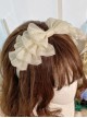 Shining Mermaid Mesh Yarn Daily Cute Fluffy Cloud Large Bowknot Sweet Lolita Ribbon Headband