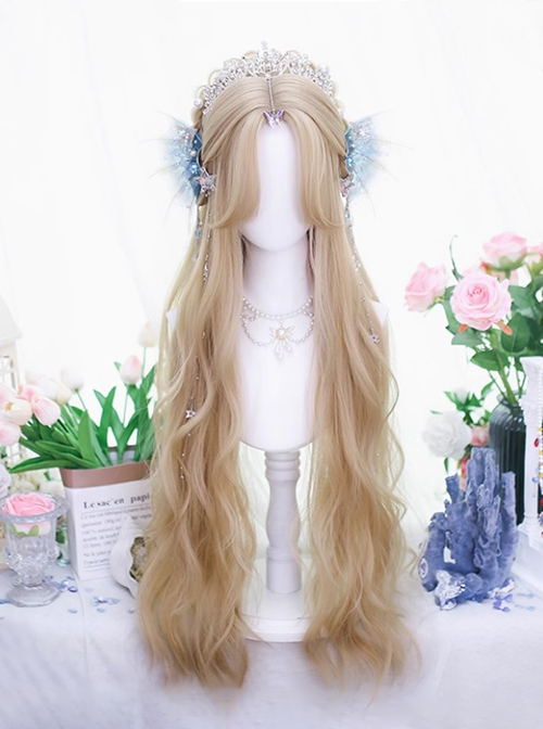 Desire Series Chic Mermaid Elegant Mid Split Big Wavy Long Curly Hair Classic Lolita Wig