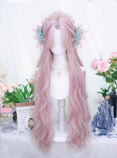 Desire Series Chic Mermaid Elegant Mid Split Big Wavy Long Curly Hair Classic Lolita Wig