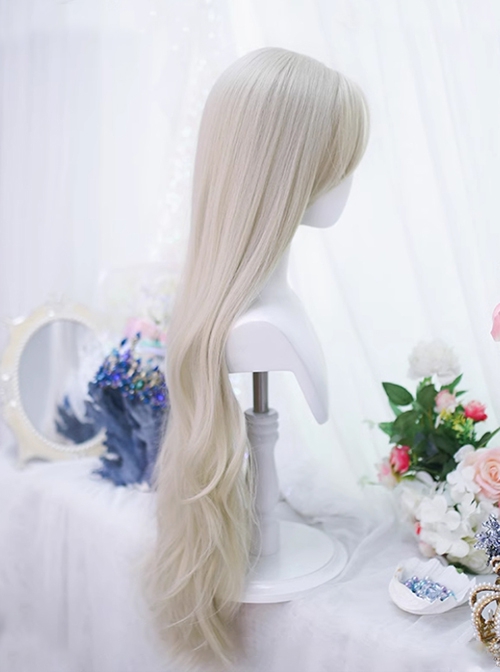 Desire Series Chic Mermaid Elegant Mid Split Big Wavy Long Curly Hair Classic Lolita Wig