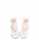 Little Kate Series Cute Mercerized Satin Lacquered Sweet Cat Ears Bowknot Lolita Round Toe Low Heel Shoes