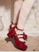 Satan Lover Series Elegant Sweet Halloween Gothic Lolita Devil Wings High Heels Patent Leather Mary Jane Shoes