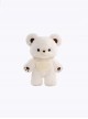 Cute Soft Plush Cartoon Bear Doll Shape Sweet Girl Kawaii Fashion Removable Shoulder Straps Backpack